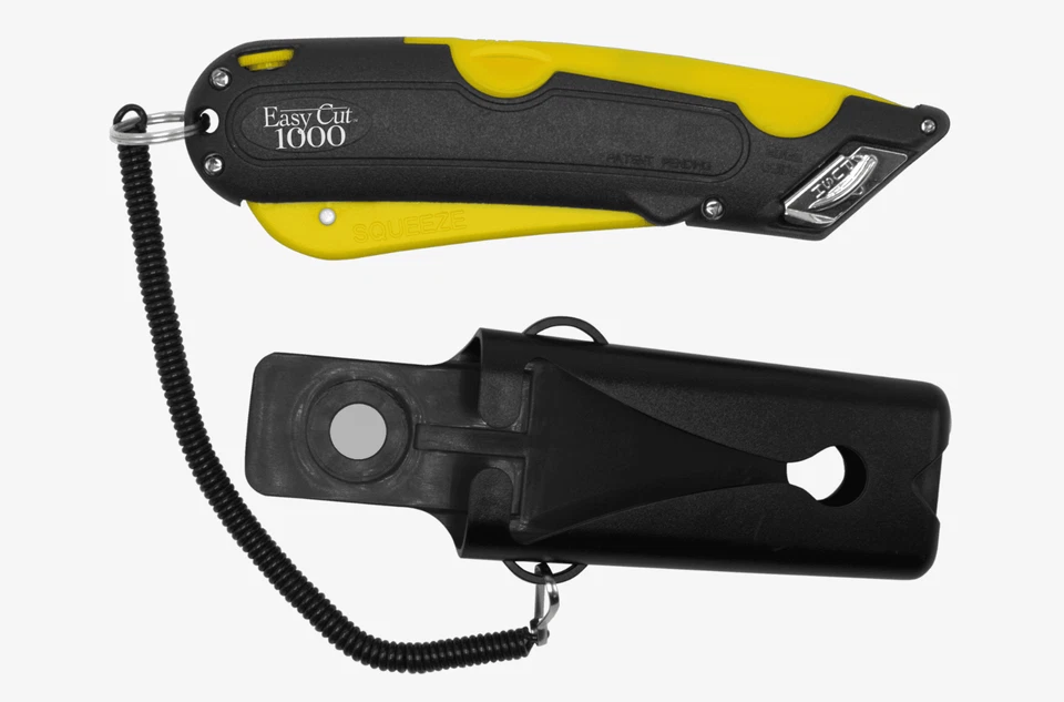 Cuchillo cortador de caja de seguridad Easy Cut 1000 Easycut gran oferta con funda AMARILLO Foto 1 de 1