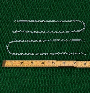 Lumber Truck Chains For Use With Smith Miller Trucks 2 Chains, Springs & Hooks - Picture 1 of 2