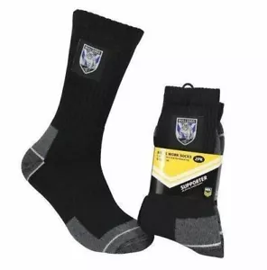 130066 CANTERBURY BULLDOGS NRL 2 PACK MENS WORK SOCKS TRADESMENS TRADIE 11-14 - Bild 1 von 1