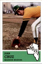 1983 Madison Muskies Fritsch #21 Juan Cruz Sunnyside Washington WA Baseball Card