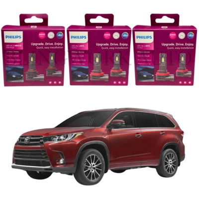 Philips H11 HB3 H16 LED Package for Low High Fog of Toyota Kluger GX GXL Grande - Image 1 of 4