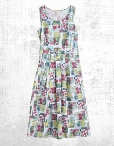 Ex Seasalt Women’s Sleeveless Belle Dress in Blooming Cards Pebble A Bit Defect - Picture 1 of 8