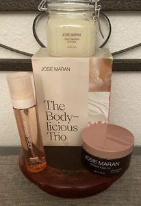 Josie Maran The Bodylicious Trio In Sweet Clementine Scrub & Unscented BB ~ NIB - Picture 1 of 12