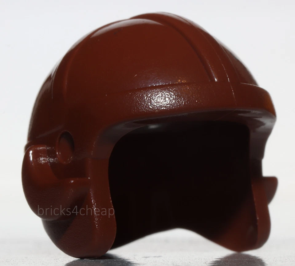 Lego Reddish Brown Aviator Helmet Minifig Headgear - Image 1 of 1