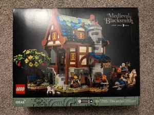 BOX ONLY - NO PIECES - LEGO Ideas: Medieval Blacksmith (21325) Good Condition - Picture 1 of 8