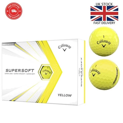 2021 Supersoft Yellow Golf Balls - 12 Count for Maximum Distance - Image 1 of 4