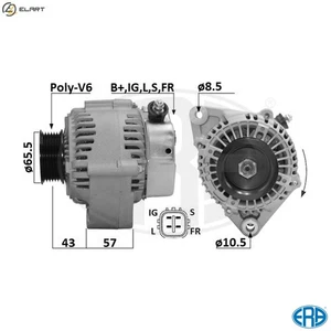 ALTERNATOR 209663A FOR HONDA H22A6/H22A5/H22A8/H22Z1/H22A4 2.2L F20A4 2.0L 4cyl - Picture 1 of 12