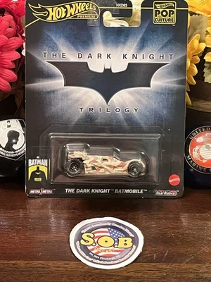 Hot Wheels Real Riders The Dark Knight Batmobile Camo Tan Diecast Sealed NM Cond - Image 1 of 4