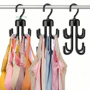 3Pcs Tank Top Hanger, Rotatable Bra Hangers for Closet Large, Black - Picture 1 of 7