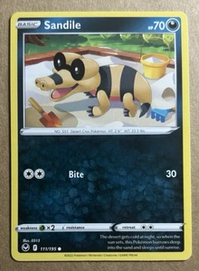 Pokemon Silver Tempest Sandile 111/195 - Imagen 1 de 1