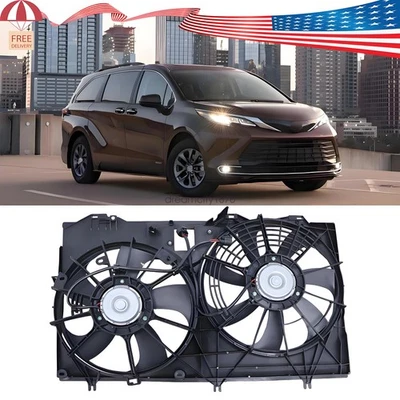 Ventilador de radiador de repuesto 82RY25R para Toyota Sienna 2017-2020 3,5 L 623940 Foto 1 de 4