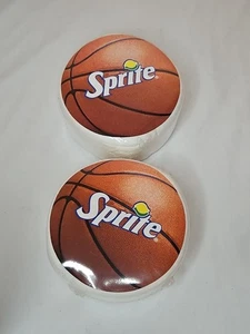 2 T-Shirt NOS Vintage Basket Sprite Logo Pubblicità Adulto Cotone Taglia XL  - Foto 1 di 7
