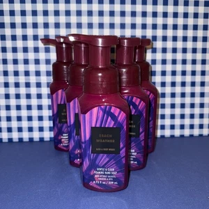 Six (6) ~ Bath Body Works ~ BEACH WEATHER ~ Gentle Foaming Hand Soap - Picture 1 of 2
