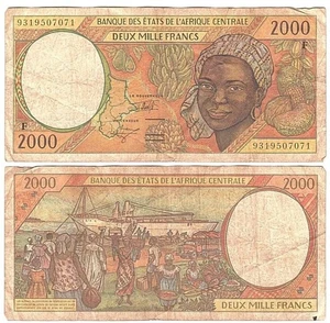 Central African St. / CAR - 2000 Francs 1993 F P. 303Fa - Picture 1 of 1