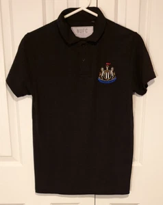 NEWCASTLE UNITED FOOTBALL CLUB Official Merch. Soccer Polo Shirt, Black, Size S. - Picture 1 of 8