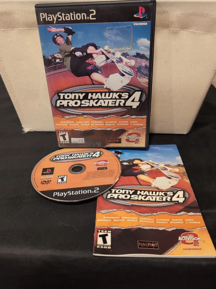 Tony Hawk's Pro Skater 4 (Sony PlayStation 2, 2002) PS2 CIB Complete  - Image 1 of 1