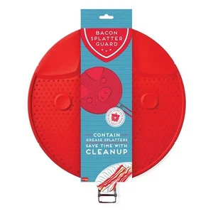 Protector contra salpicaduras de grasa de tocino de silicona Talisman Designs, 13 pulgadas, rojo - Imagen 1 de 3