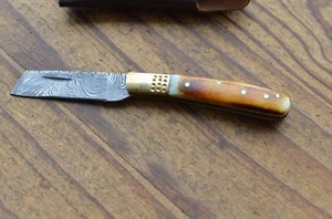 damascus custom made folding tando knife From The Eagle Collection 8646PR - Picture 1 of 12