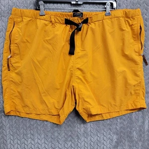J. Crew Herren 6" Wandershorts Größe 2XL Nylon gelb gold Gürtel BO898 Camping - Bild 1 von 10