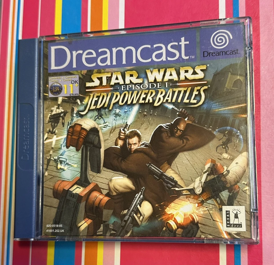 STAR WARS JEDI POWER BATTLES SEGA DREAMCAST PAL ESPAÑA RARO LEER - Imagen 1 de 4
