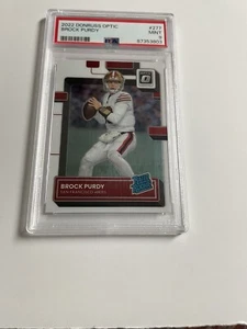 2022 DONRUSS OPTIC #277 BROCK PURDY ROOKIE CARD SF49 PSA 9 MINT #2 - Picture 1 of 3