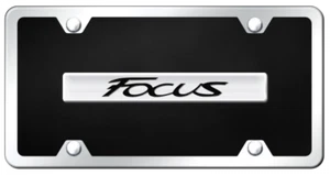 Ford Focus Name Plate Black Acrylic Kit License Plate Frame Official Licensed - Bild 1 von 2