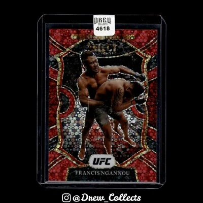 2021 Select UFC - Francis Ngannou - #99 Red Disco Councourse #/199 - Image 1 of 2