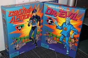 NOS 1998 Playing Mantis figures –  Deluxe Captain Action & Dr. Evil - Picture 1 of 11