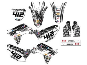 2017-2018 CRF 450 R MERICA Grey Senge Graphics Kit Compatible with Honda - Picture 1 of 10
