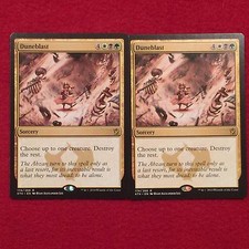 MTG X2 Duneblast Khans of Tarkir Magic the Gathering White Black Green Rare Card