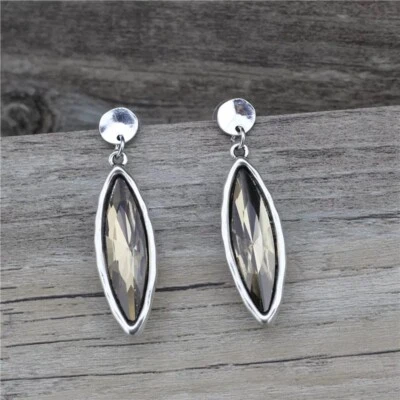 Pendientes Hechos a Mano ESTILO UNO De Único Años 50 AMARILLO AHUMADO (M15) Foto 1 de 4