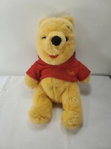 Vintage Winnie the Pooh Disney Plush Stuffed Animal Bear 15" Mattel 1997 Beanbag