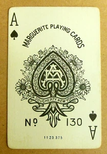 ACE of Spades - Marguerite Playing Card NO/130 II233 NN Swap Playing Card - Clover - Bild 1 von 2