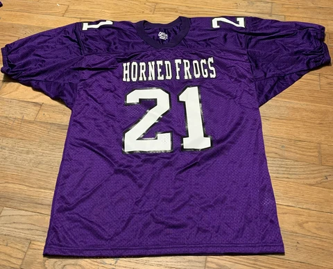 Gator Athletics Youth TCU HORNED FROGS Football Jersey Sz. YL NEW #21 BIG12 Cover