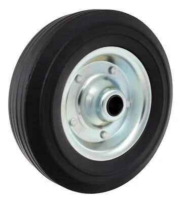 Vollgummi Stützrad Ersatzrad 200x60 mm f. Anhänger Trailer Stahl Felge verzinkt - Bild 1 von 4