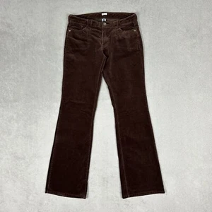 GAP Low Rise Bootcut Pants Women's 4 Suede Velour 30x31 Flap Pockets Stretch EUC - Picture 1 of 12