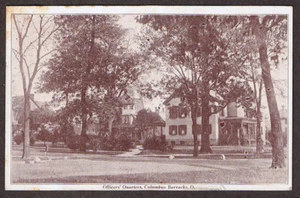 POSTAL COLÓN CUARTEL OH OHIO CASAS OFICIALES VICTORIANOS 1918 - Imagen 1 de 2