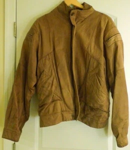 Vintage Adventure Bound Originals Men's Suede Leather Bomber Jacket Size L - Picture 1 of 12