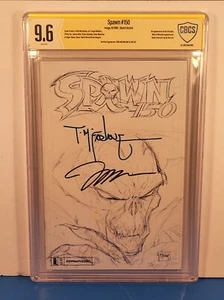 SPAWN #150 Sketch Variant 9.6 SS SIGNED 2x McFarlane & Lee CBCS like cgc - Picture 1 of 3