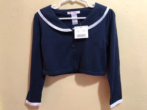 Janie and Jack Seahorse Sails Sailor Navy and Cream Sweater NWT Size 4 - Picture 1 of 2
