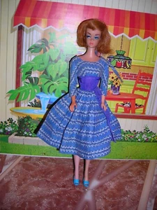 Vint. BARBIE MODA DE LOS AÑOS 60 QUEEN IN LETS DANCE MODA ORIGINAL  - Imagen 1 de 8