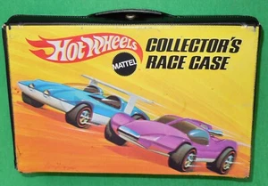 Estuche de carreras de coleccionista Mattel Hot Wheels 1969 vintage de 12 autos - Imagen 1 de 9