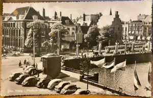 Holandés RPPC Den Haag Museo de La Haya Gevangenpoort Rey Guillermo II 1956 Coches Bandera - Imagen 1 de 2