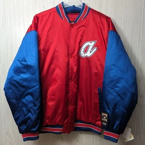 NEW NWT Vintage Atlanta Braves MLB Satin Jacket, XL Cooperstown Collection G-III - Picture 1 of 20