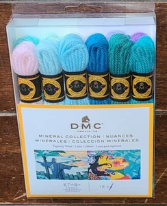DMC 12pc MINERAL COLLECTION Tapestry Wool Skeins (8.7yd Per Skein) #486FP112 - Picture 1 of 2