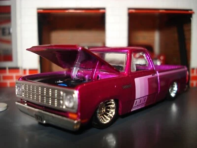 1979 DODGE D-100 SRT SQUARE BODY TRUCK LIMITED EDITION 1/64 PINK M2 PICKUP - Image 1 of 4