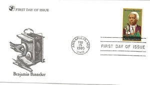 US Scott #1804, First Day Cover 2/15/80 Annapolis Single Benjamin Banneker - Picture 1 of 1