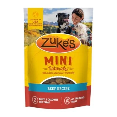 Zuke's Mini Naturals Receta de Carne de Res Golosinas para Perros 1 lb Suave Saludable Entrenamiento Snack Foto 1 de 4
