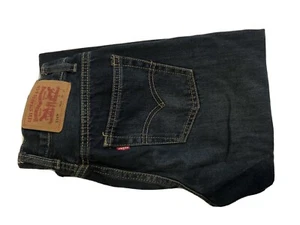 Levi's 514 Boys Size 14 Slim Dark Blue Jeans W 25 L 27" EUC! - Picture 1 of 3