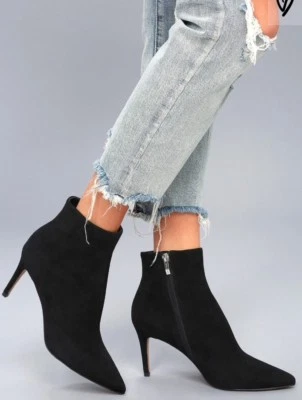 Steven by Steven women's Logic Black Suetde Leather Ankle Booties, Sz. 8 M. $85 - Image 1 of 4